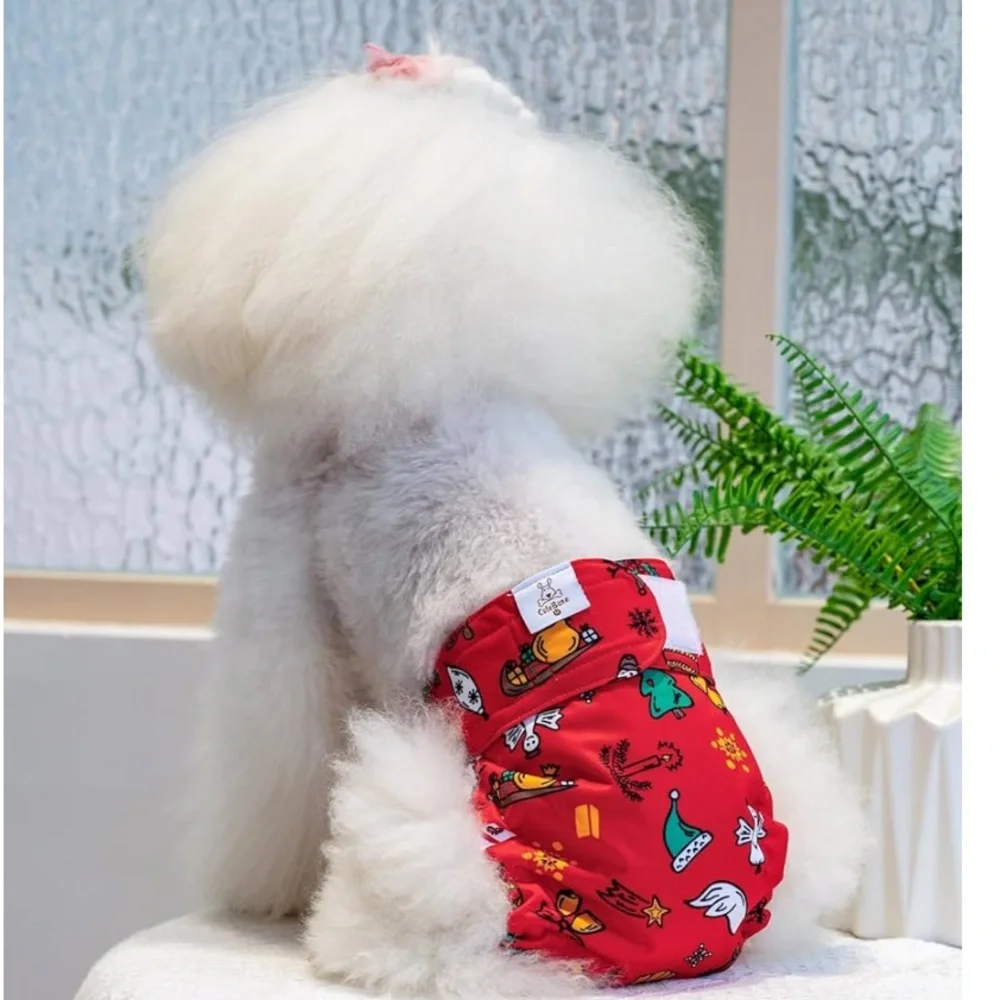 NWOT CuteBone Washable Dog Diapers Female No Tail Hole 3 Pack Size XL